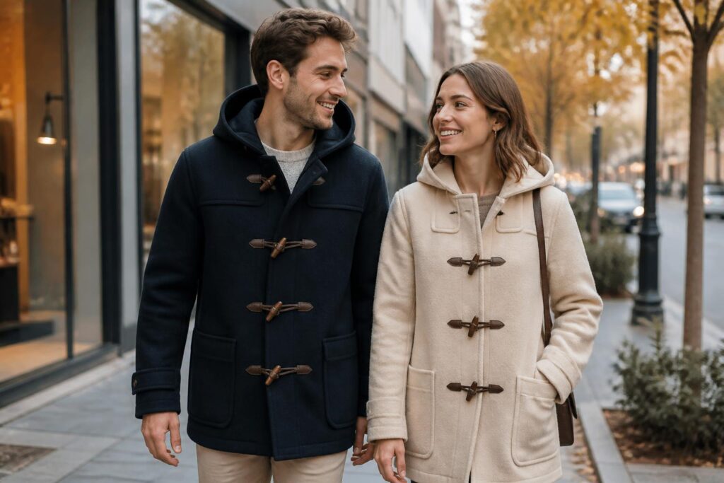 découvrez pourquoi la duffle jacket, ce manteau iconique, fait son grand retour dans nos dressings et comment l'adopter avec style cet hiver.