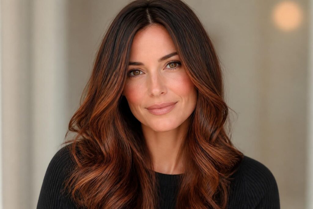 découvrez comment illuminer vos cheveux avec un balayage roux sur cheveux bruns, pour un effet lumineux et naturel sans avoir à tout décolorer.