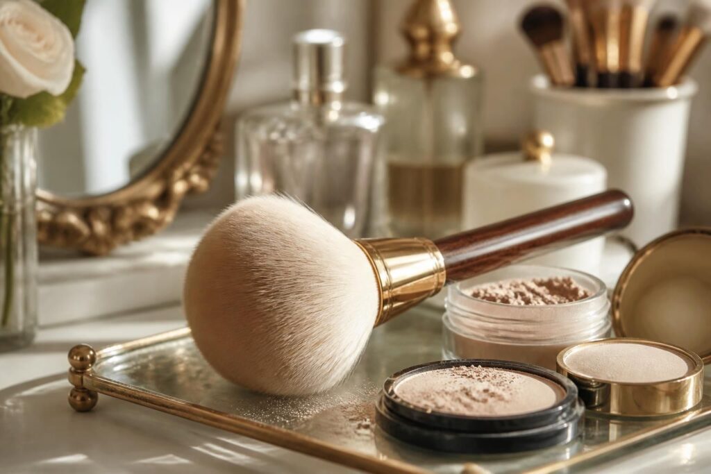 découvrez la houpette, l’accessoire beauté indispensable qui révolutionne votre routine poudrage en apportant douceur et précision pour un teint parfait.