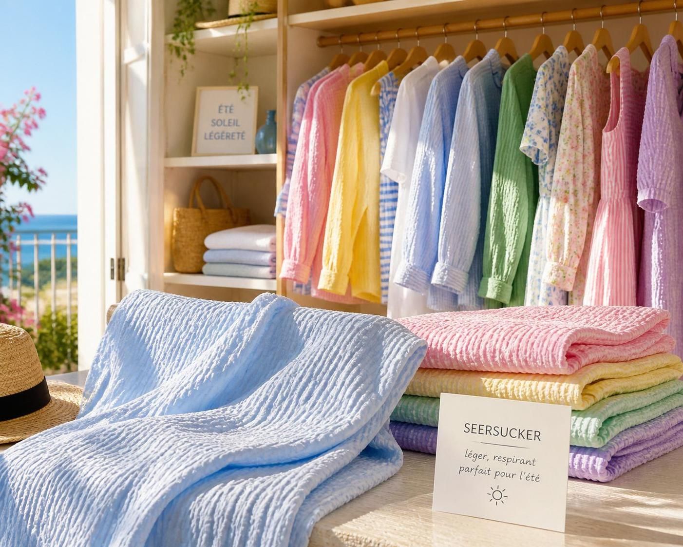 découvrez le seersucker, le tissu léger et respirant qui apporte fraîcheur et style à vos tenues d'été. adoptez cette matière innovante pour des looks élégants et confortables sous le soleil.