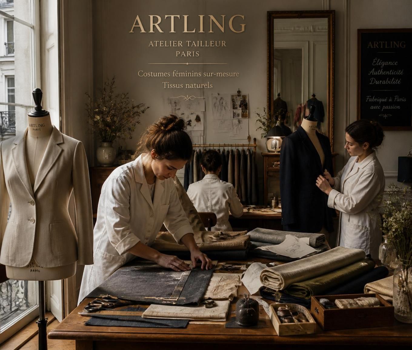 découvrez artling tailleur, l'élégance artisanale qui révolutionne le costume féminin avec des créations sur-mesure alliant tradition et modernité.