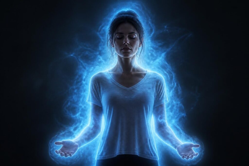 découvrez la signification fascinante de l'aura bleue et ce qu'elle révèle sur votre personnalité, vos émotions et votre énergie spirituelle.