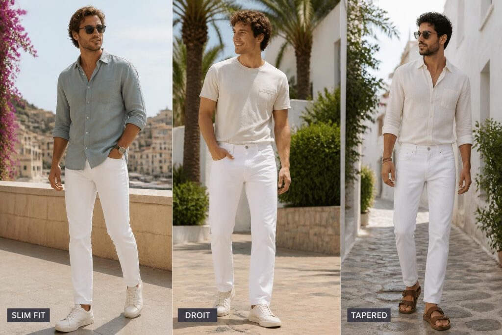 découvrez quelles coupes de jeans blanc pour homme choisir afin d'adopter un look estival tendance et élégant. conseils mode pour un style frais et réussi cet été.