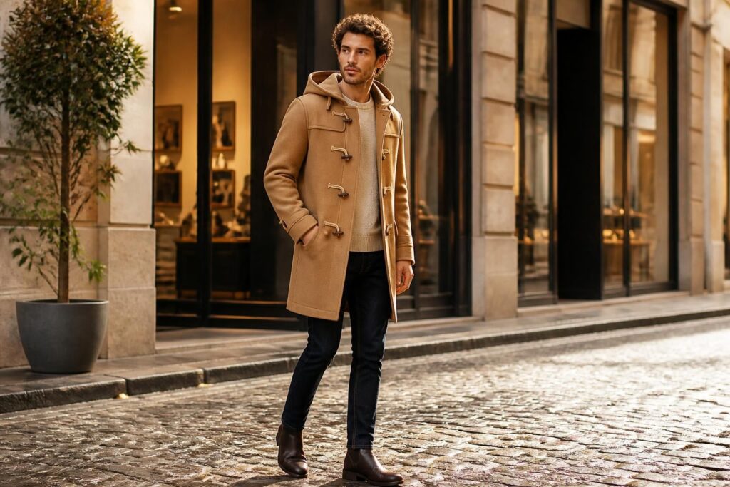 découvrez le duffel coat, le manteau essentiel alliant élégance et décontraction pour un style chic et intemporel.