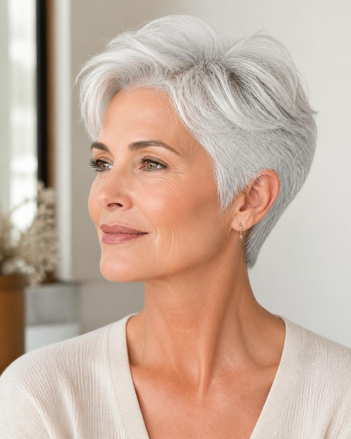 découvrez comment sublimer vos cheveux blancs avec des coupes courtes élégantes et modernes, alliant style et sophistication pour un look rayonnant.