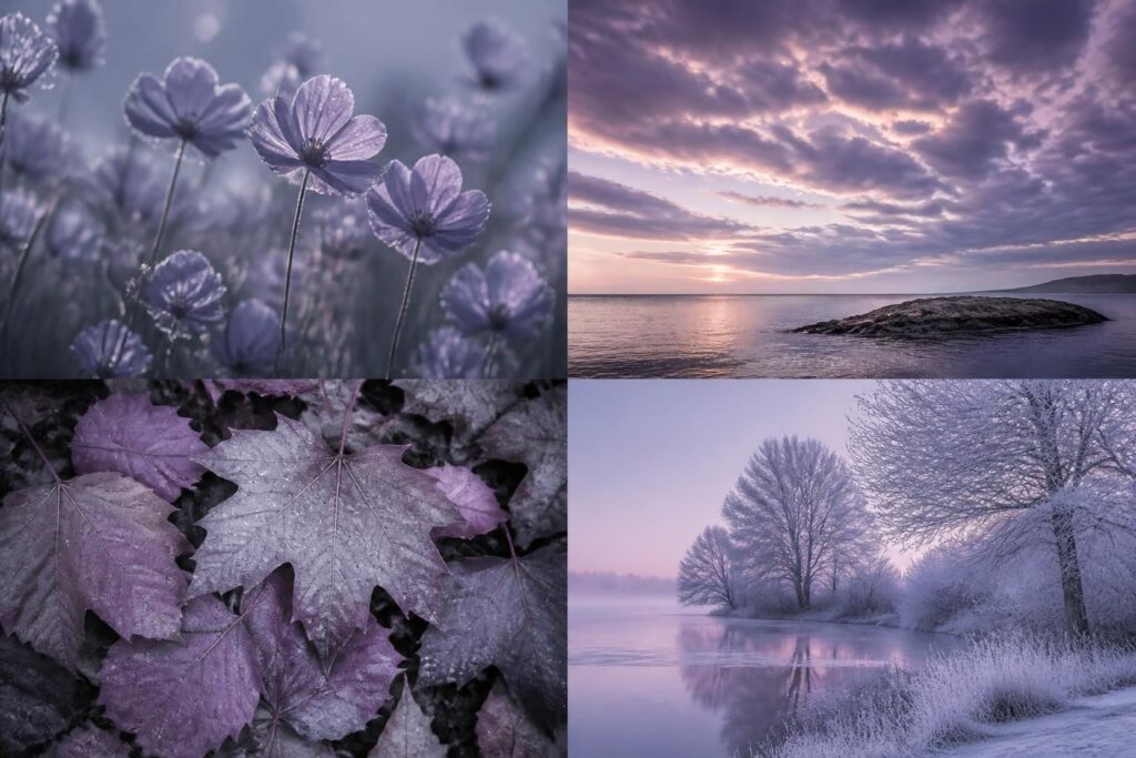 découvrez le gris violet, la teinte tendance qui apporte élégance et modernité à votre style toute l'année, quelle que soit la saison.