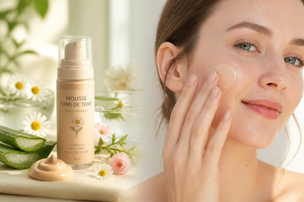 découvrez pourquoi la mousse fond de teint, légère et confortable, devient l'alliée préférée des peaux sensibles pour un teint naturel et frais.