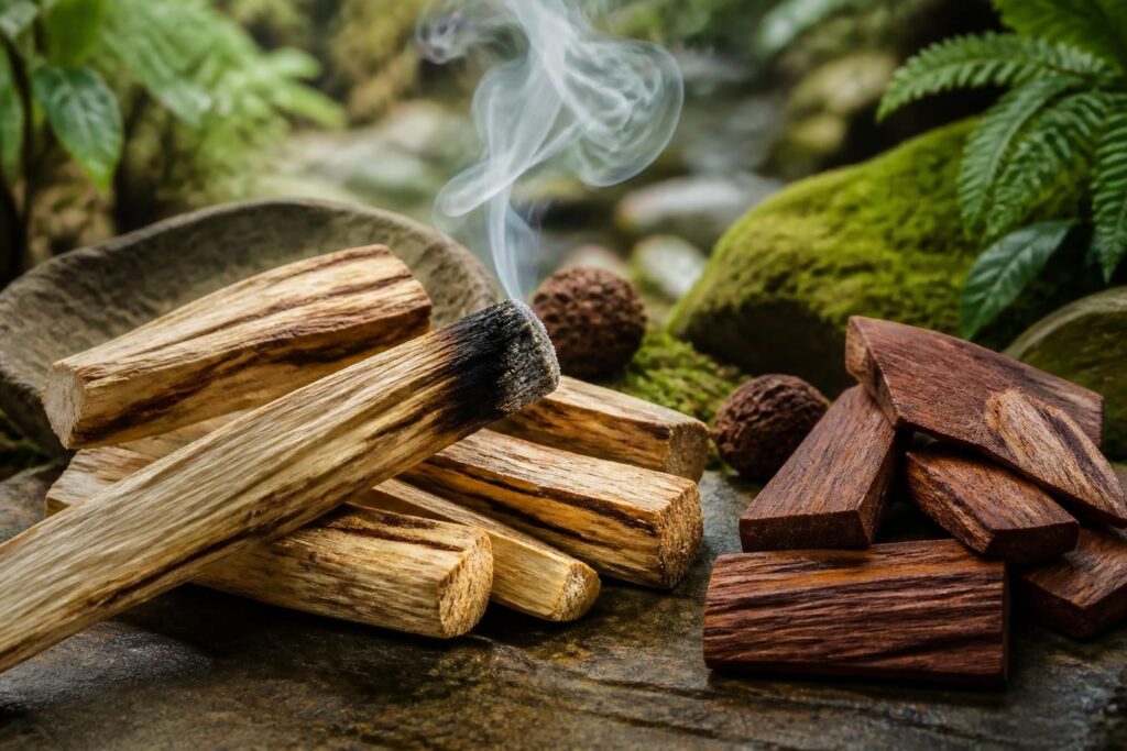 découvrez l'origine et les usages du palo santo, bois sacré reconnu, ainsi que ses différences avec le bois de santal pour une compréhension complète de ces précieux bois aromatiques.