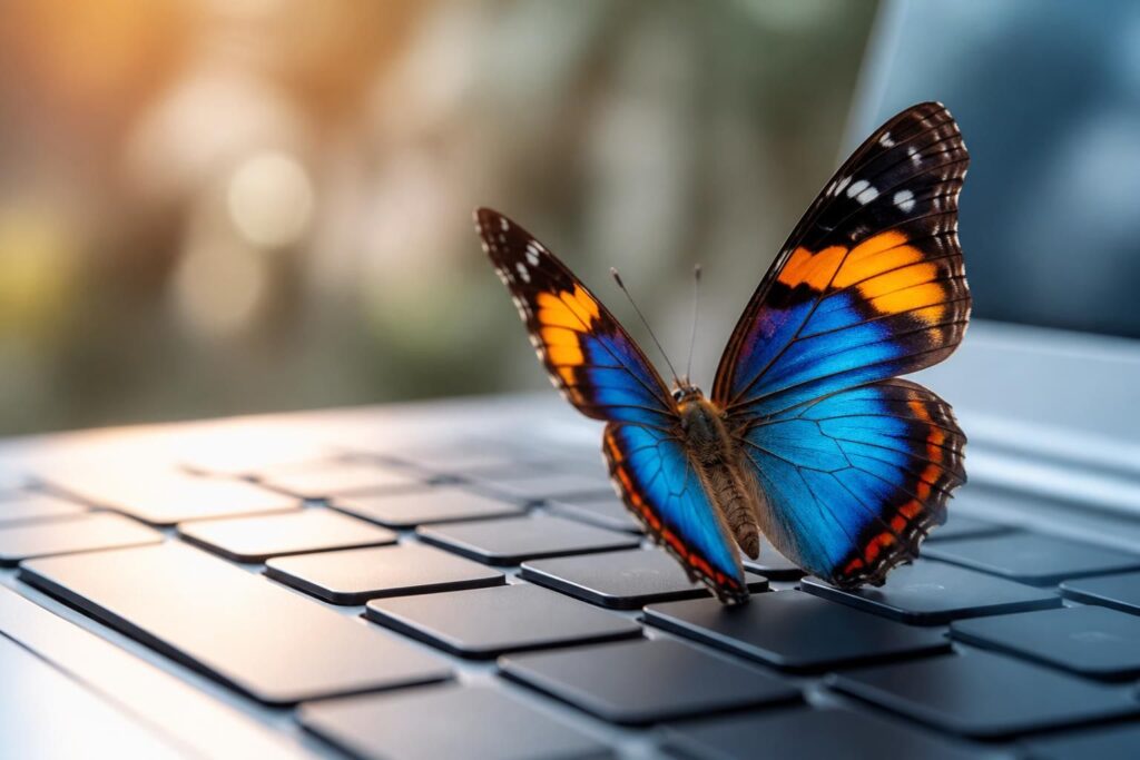 découvrez la signification spirituelle du papillon, son symbolisme profond, ainsi que son interprétation dans les tatouages et le langage des claviers.