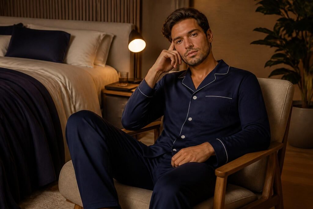 découvrez le pyjama arthur pour homme, alliant confort optimal et style élégant pour des nuits paisibles et raffinées.
