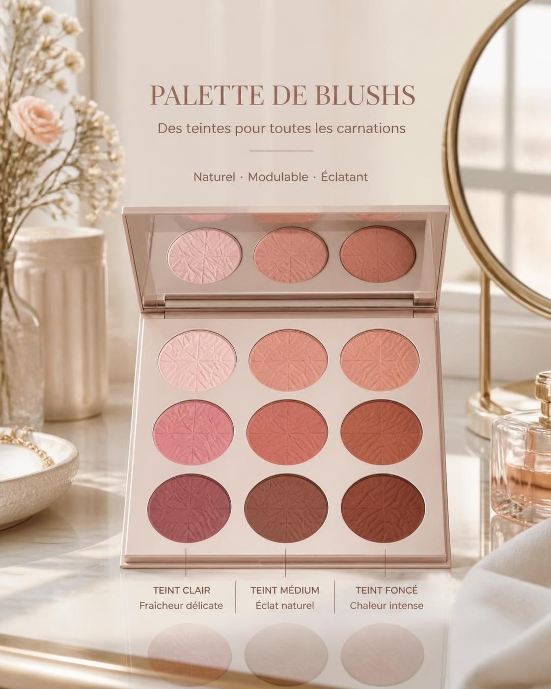 découvrez comment choisir la couleur de blush idéale en fonction de la forme de votre visage et de votre teint pour un maquillage parfaitement harmonieux.