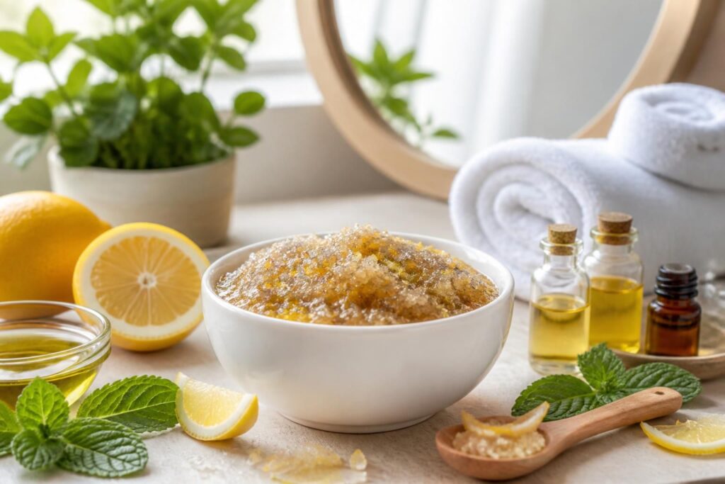 découvrez nos recettes maison de gommage pour le maillot et nos conseils pour une peau douce, exfoliée et parfaitement préparée.