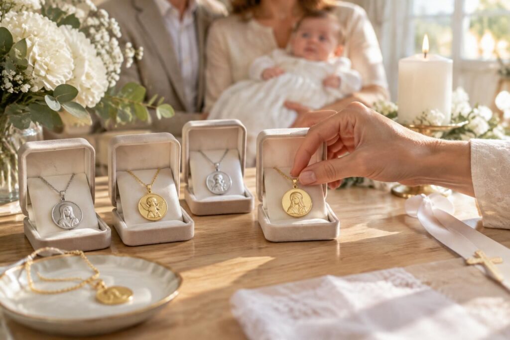découvrez comment choisir une médaille de baptême adaptée à chaque occasion : symbole, matériau, gravure et conseils pour trouver le cadeau idéal.