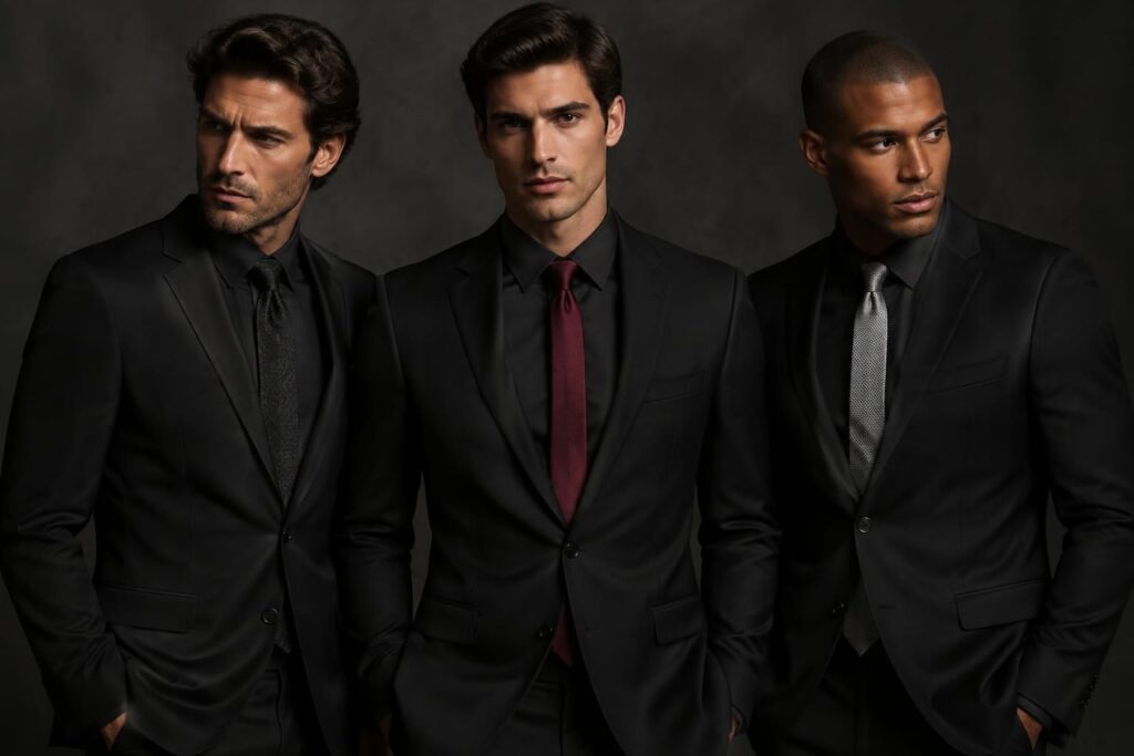 découvrez quelles cravates et quels accessoires associer à un costume noir et une chemise noire pour créer un look élégant, harmonieux et parfaitement adapté à chaque occasion.