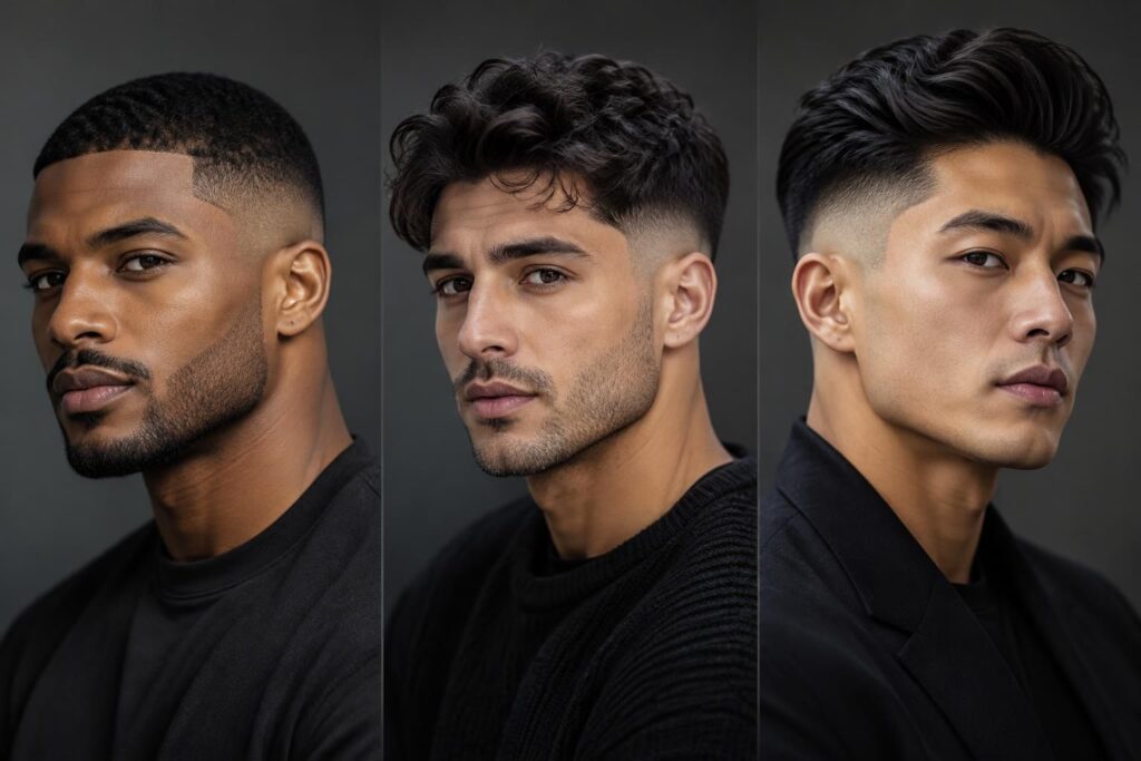 découvrez les meilleurs dégradés pour homme : styles courts, mi-longs et noirs, avec des idées tendance pour trouver la coupe qui vous correspond.