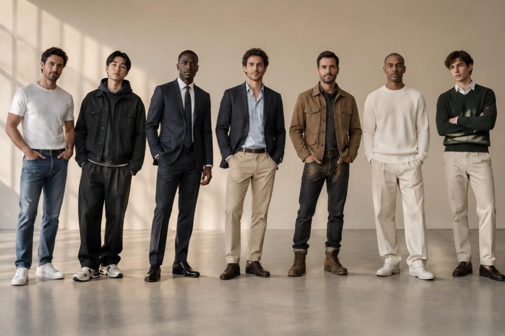 découvrez les principaux styles vestimentaires pour homme et nos conseils pour trouver celui qui vous ressemble et créer une garde-robe adaptée.