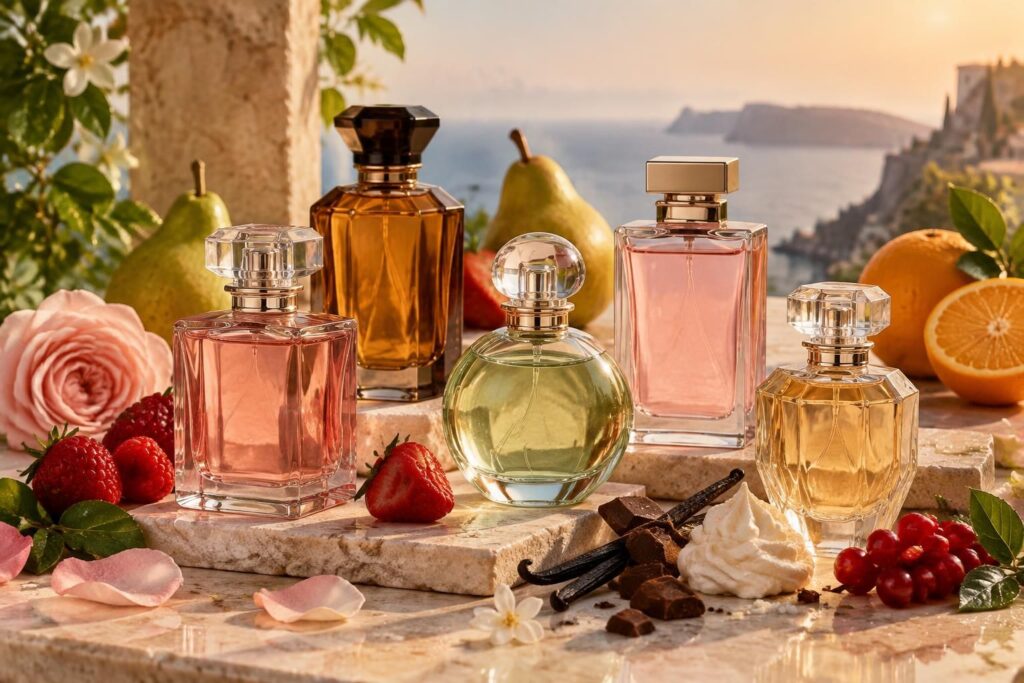 découvrez notre sélection de parfums sucrés pour femme et homme : notes gourmandes et fruitées pour trouver le sillage qui vous ressemble.