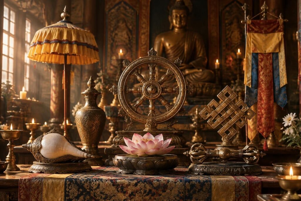 découvrez la signification des symboles bouddhistes sacrés et protecteurs, ainsi que leurs usages dans la spiritualité et la vie quotidienne.